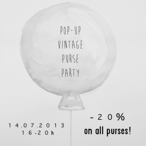 Invitation pop - up purse party Stilzitat